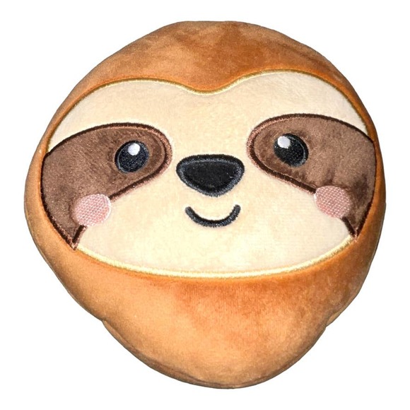 Sloth Relaxeazzz Plush Round Travel Pillow & Eye Mask Set - Picture 1 of 6